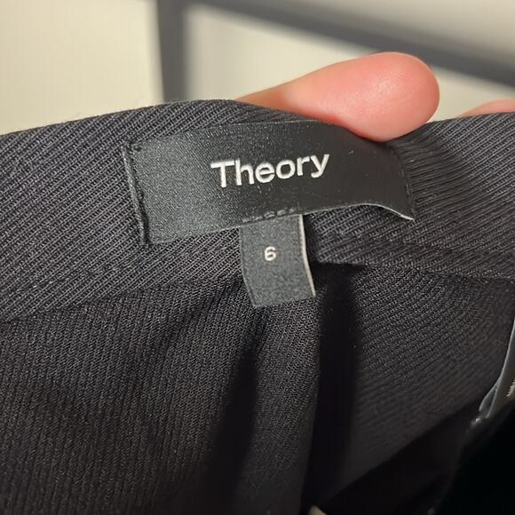 NWT Theory Black Pocket Mini Skirt Size 6 - Picture 7 of 9